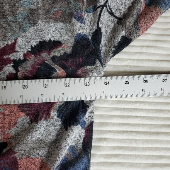 Jennifer Lopez Sweater Womens XXL Marbled/Floral Lightweight Loose Turtleneck - Picture 9 of 10